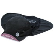 フレスコ ロング シェード キャップ ユニセックス キャップ ブラック BC004