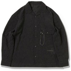 washer pleated open LS shirt メンズ シャツ black（010） Mサイズ 5745183066