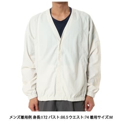 クラシックウィンドカーディガンLT メンズ カーディガン WHITE Lサイズ 321090