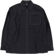 ヘリウム ステッチングシャツ メンズ シャツ BLACK Sサイズ 321099