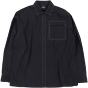 ヘリウム ステッチングシャツ メンズ シャツ BLACK Sサイズ 321099
