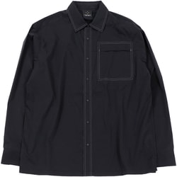 ヘリウム ステッチングシャツ メンズ シャツ BLACK Lサイズ 321099