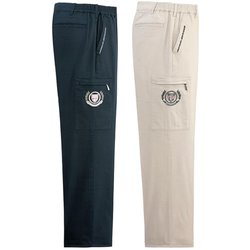 957759011 刺しゅう入り楽々カーゴパンツ2色組 Sサイズ 股下75cm fr957759