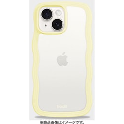 Wavy Case 背面クリア耐衝撃 iPhone 16e/15/14/13用 ケース Lemonade/Transparent 16640