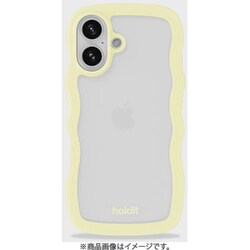 Wavy Case 背面クリア耐衝撃 iPhone 16用 ケース Lemonade/Transparent 16641
