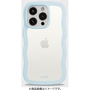Wavy Case 背面クリア耐衝撃 iPhone 15 Pro Max用 ケース Mineral Blue/Transparent 16642