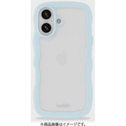 Wavy Case 背面クリア耐衝撃 iPhone 16用 ケース Mineral Blue/Transparent 16637
