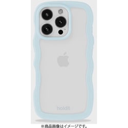Wavy Case 背面クリア耐衝撃 iPhone 16 Pro Max用 ケース Mineral Blue/Transparent 16643