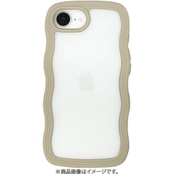 Wavy Case for iPhone 16e greige UNI-CSIP25S-5WCGG