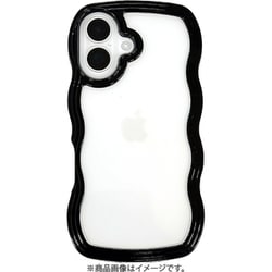 Wavy Case for iPhone 16 black UNI-CSIP24M-5WCBK