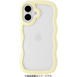 Wavy Case for iPhone 16 yellow UNI-CSIP24M-5WCYE