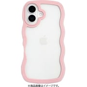Wavy Case for iPhone 16 pink UNI-CSIP24M-5WCPN