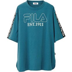 961427007 汗に負けない！大人のロゴTシャツ Mサイズ ブルー fr961427