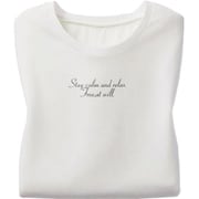 961772002 大人の程ゆるシルエットロゴTシャツ Lサイズ ホワイト fr961772