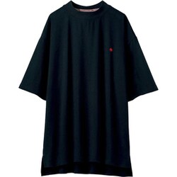 961779008 綿100％ワンポイントTシャツ Lサイズ ネイビー fr961779