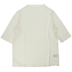 GCS0738 ストレッチレース5分袖プルオーバー Mサイズ オフホワイト gllacepullover