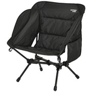 アウトドアチェア チェア クッションライトチェア サイドポケット付 収納袋付 トレッカー ブラック UC-1905