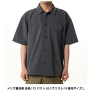 シアサッカー ショートスリーブシャツ メンズ シャツ GRAY Lサイズ 251MCV0017