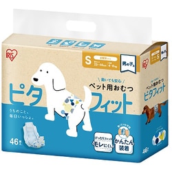 MNPD-S46 [ペット用おむつ ピタフィット S 46枚入 男の子用]