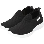 PSL-5817 レディース ニットスニーカー 23cm BLACK psl5817