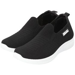 PSL-5817 レディース ニットスニーカー 24cm BLACK psl5817