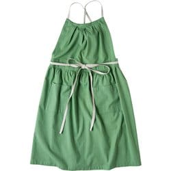 AP エプロン 綿麻ギャザーファム GR