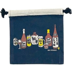 KPO ポーチ 巾着 NO SAKE NO LIFE-NV