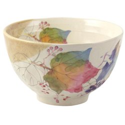 01268 花ものがたり 12ヶ月飯椀 飯椀 9月ぶどう hana12wan