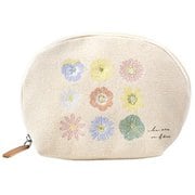 IT007-6 ito& 刺繍シェルポーチ ポーチ 押し花 ito007
