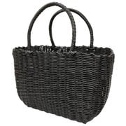 4009557-04 プラリュクス かごバッグ プラスチックバッグ チャコール plaluxebbag