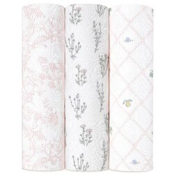 おくるみ スワドル フレンチフローラル 3枚入 SWADABASWS30008