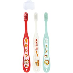 園児用 歯ブラシ 3P キャップ付 パンどろぼう TB5ST