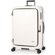 スーツケース MAXBOX(マックスボックス) 拡張タイプ 旅行日数目安:8~10泊 100L/拡張時110L フロントオープンキャリー TSAロック搭載 MX-8011-28W マットバニラ