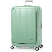 スーツケース MAXBOX(マックスボックス) 拡張タイプ 旅行日数目安:8~10泊 100L/拡張時110L フロントオープンキャリー TSAロック搭載 MX-8011-28W マットアッシュグリーン