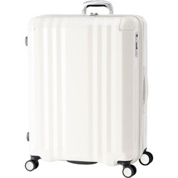 スーツケース デカかるEdge 拡張タイプ 旅行日数目安：8～10泊 102L/拡張時120L 前輪ストッパー TSAロック搭載 ALI-089-102 バニラ