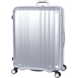 スーツケース デカかるEdge 拡張タイプ 旅行日数目安：8～10泊 102L/拡張時120L 前輪ストッパー TSAロック搭載 ALI-089-102 クロームシルバー