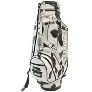 HBCB-850139 [XLスタッフバッグ・カウパッチ with ロゴ （8.5インチ） ホワイト・クラシック/バーガンディ・グレーズ/Dグレー・バッファロー]