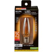 フィラメントLED電球 シャンデリアCC E26口金 25形相当 キャンドル色 LDC2CC-G-F371