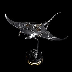 極械海神計画 組み立て式 3Dメタルパズルキット メカマンタ 原色版 [立体パズル]
