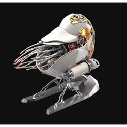 極械海神計画 組み立て式 3Dメタルパズルキット オウムガイ 塗装版 白 [立体パズル]