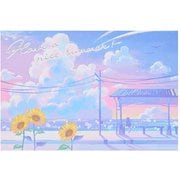 サマーカード ポストカード 駅 688932
