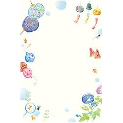 サマーカード ポストカード 夏小物ちらし 106704