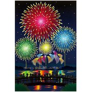 サマーカード 3Dカード 花火 688983