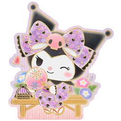 サマーカード クロミ 型抜き 縁台に座る 687456