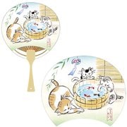 サマーカード 3Dうちわ ネコと金魚 689343
