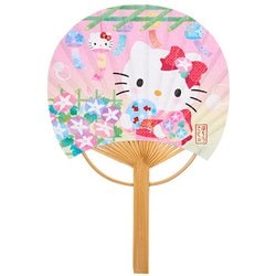 サマーカード キティ 竹うちわ風鈴 684899