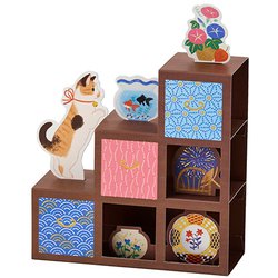 サマーカード 階段だんすとネコ 688029