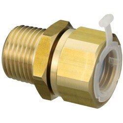 ナット付アダプター ショートタイプ R1/2×G1/2 日本水道協会認証登録品 OS-411-S