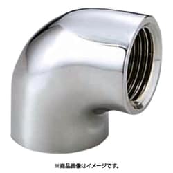 砲金エルボ（青銅） Rc1/2×Rc1/2 バフ・メッキ付 OT-029MB