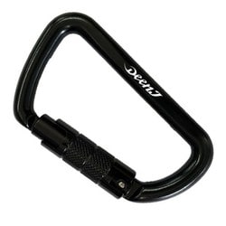 カラビナ ツイストロック耐荷重400kg ブラック DNJCBLK